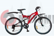 Велосипед Wind ADRENALIN 24"21-spd, чёрно-красный TS24-21/418U Велосипед Wind ADRENALIN 24"21-spd, чёрно-красный TS24-21/418U