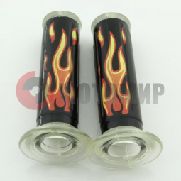 Ручки руля универсальные 13 пламя Burn Ручки руля универсальные 13 пламя Burn