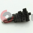 Вал Мопед 2ск вторичный V-50 (шлц13 зуб) в сборе Вал Мопед 2ск вторичный V-50 (шлц13 зуб) в сборе