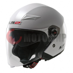 Шлем LS2 OF569 TRACK Single Mono Gloss,белый, XS Шлем LS2 OF569 TRACK Single Mono Gloss,белый, XS