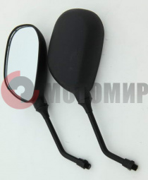 Зеркала (026) d10mm пластмасс.бобовидные черные Зеркала (026) d10mm пластмасс.бобовидные черные