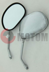 Зеркала (010) d10mm металлич.(бобовидное, хром) Зеркала (010) d10mm металлич.(бобовидное, хром)