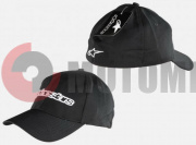 Бейсболка Alpinestar Astars logo, черн/бел.100% хлопок Бейсболка Alpinestar Astars logo, черн/бел.100% хлопок