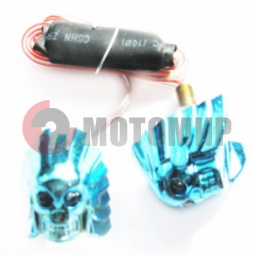 Болты декор.светод.(2шт) разн.мерц.череп30мм Болты декор.светод.(2шт) разн.мерц.череп30мм