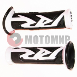 Ручки руля универсальные 02 черно белые RR Ручки руля универсальные 02 черно белые RR